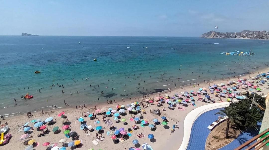 Apartamento Acapulco Luxe Piso 3 En 1A Linea Playa Poniente Benidorm Top Vistas Al Mar Espectaculares Y De Luxe Con Acceso A Piscina Y Garaje Privado Extérieur photo